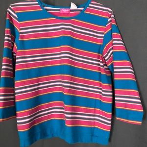 short cropped striped tee